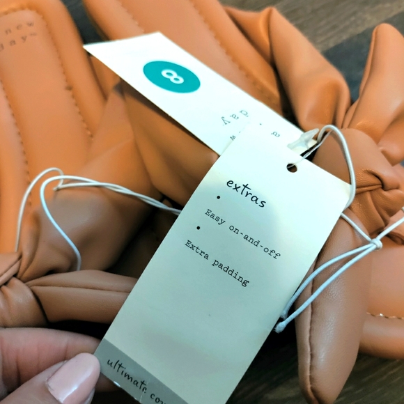 Tan slip on Sandals - Picture 3 of 5